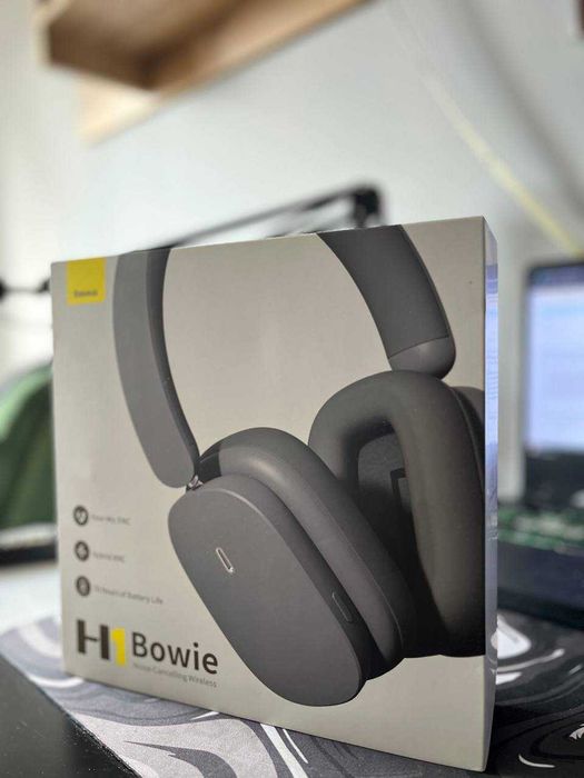 Słuchawki bezprzewodowe Baseus Bowie H1 Bluetooth Szary
