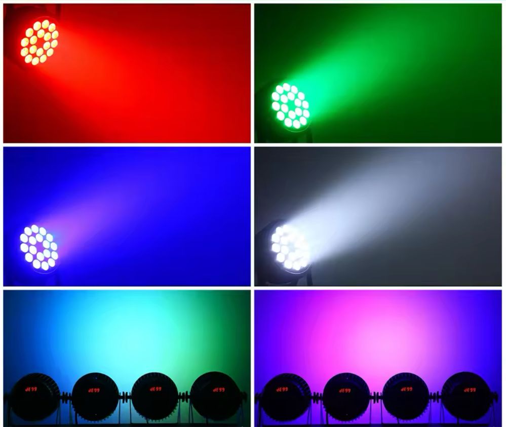Foco led 200w dmx RGBW