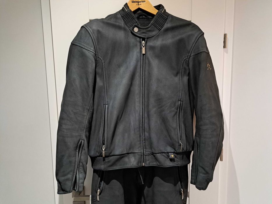 Kombinezon Motocyklowy BMW Atlantis Skóra Nubuk Dwuczęściowy Skórzany