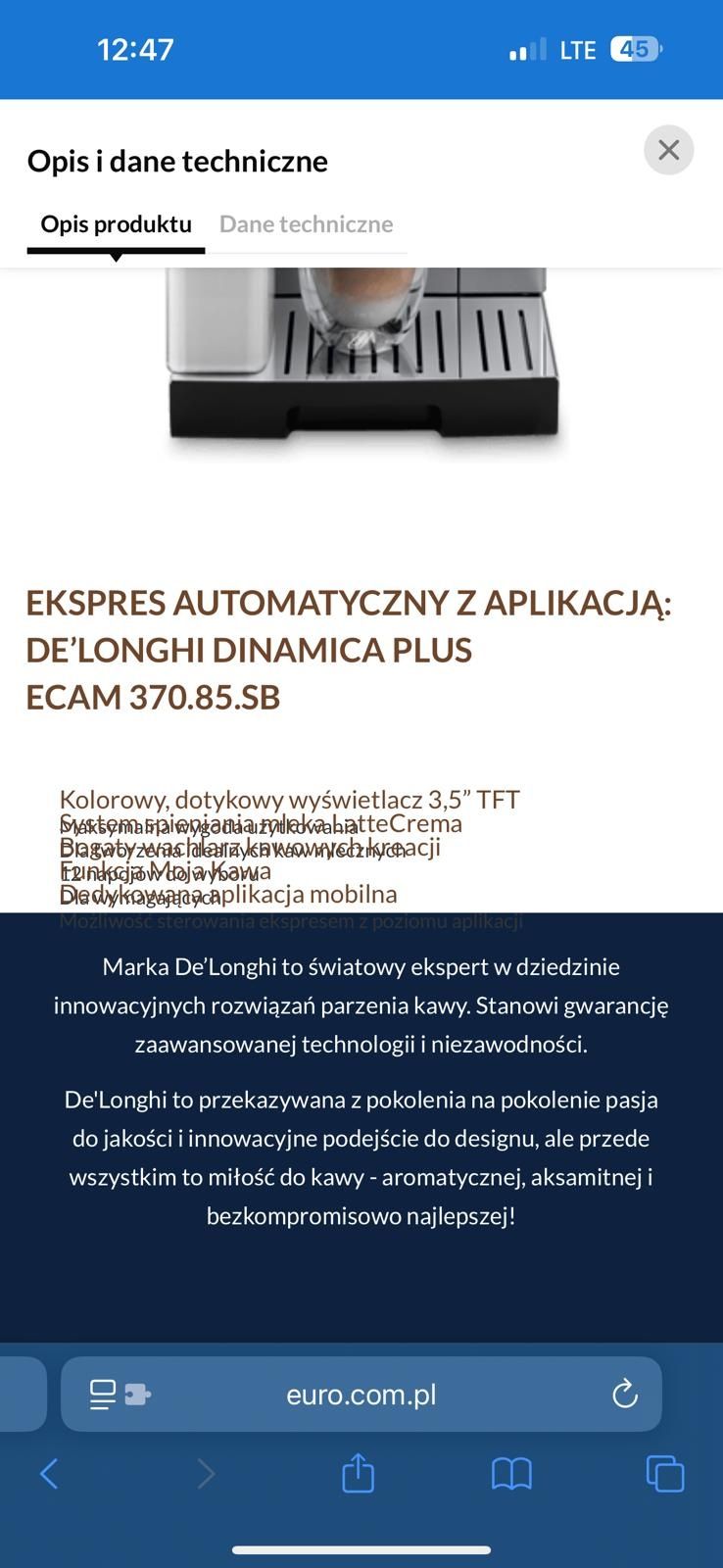 Ekspres delonghi