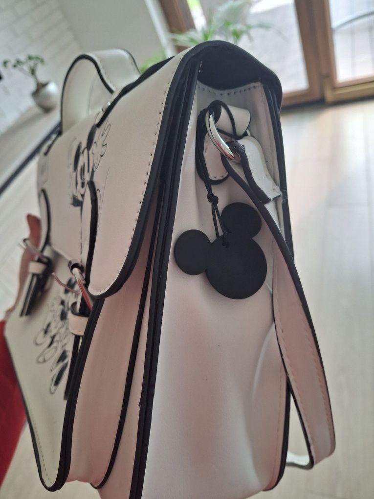 Reserved - Torba Mickey Mouse - Biały stan bdb