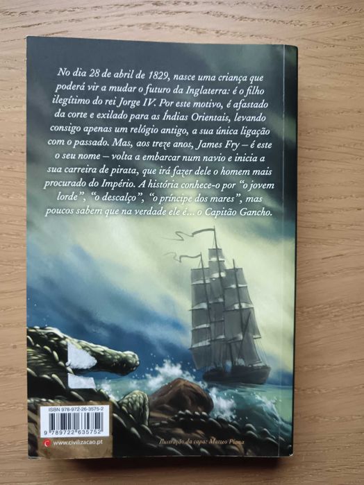 A Verdadeira História do Capitão Gancho -  de P.D. Baccalario