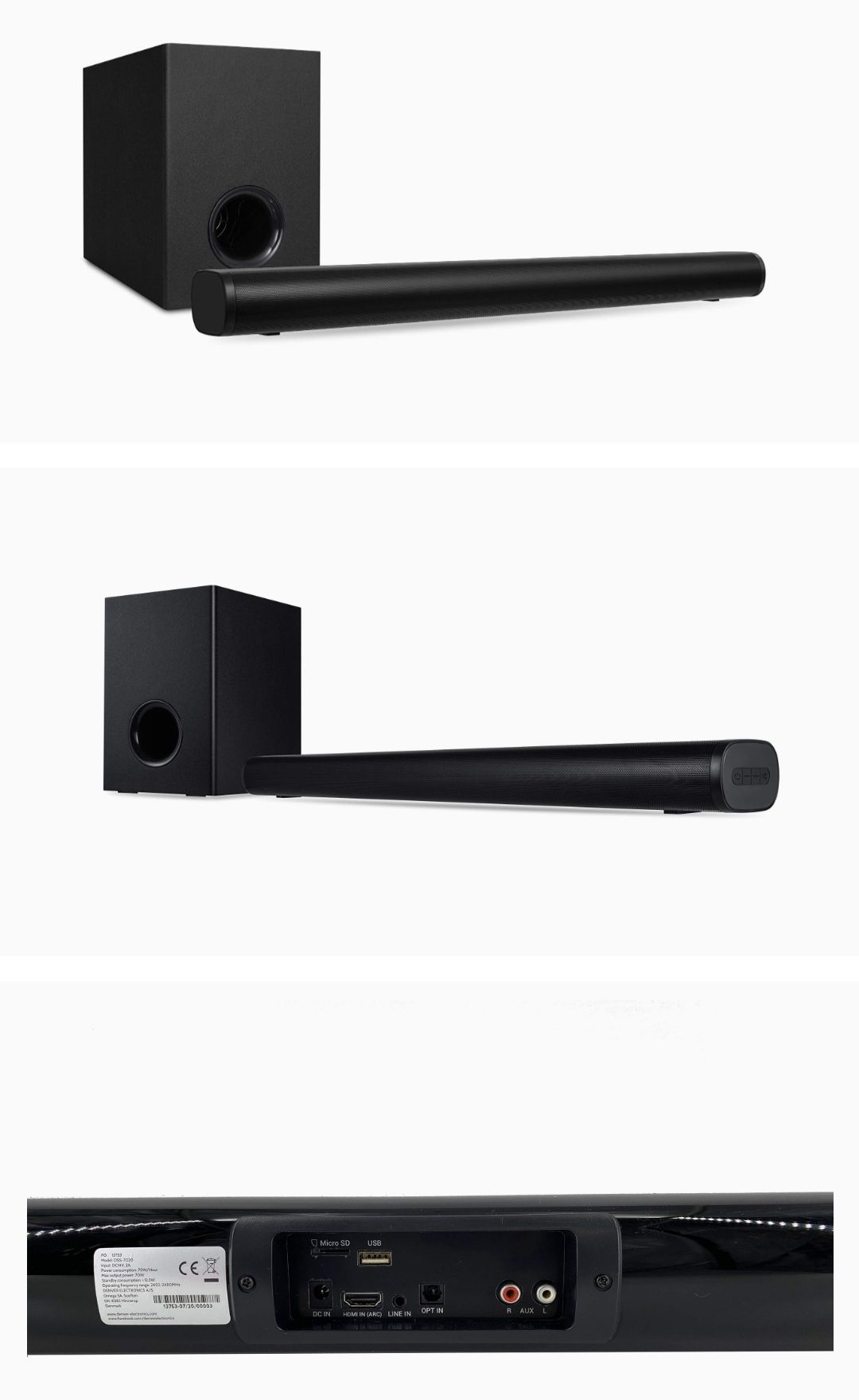 Denver Soundbar z subwooferem DSS 7020 Powystawowe