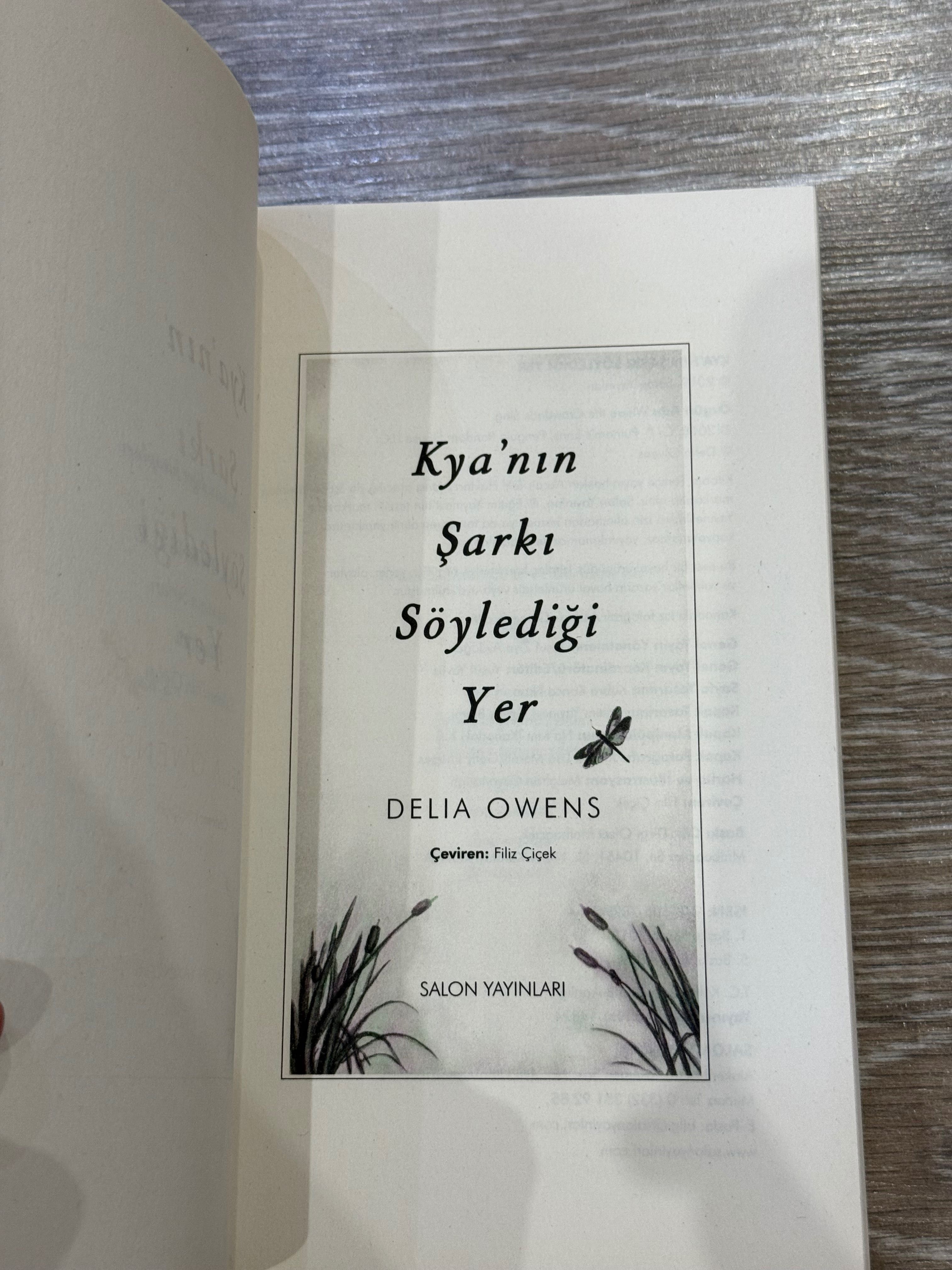 Там, де співають раки турецькою мовою Türkçe kitap
