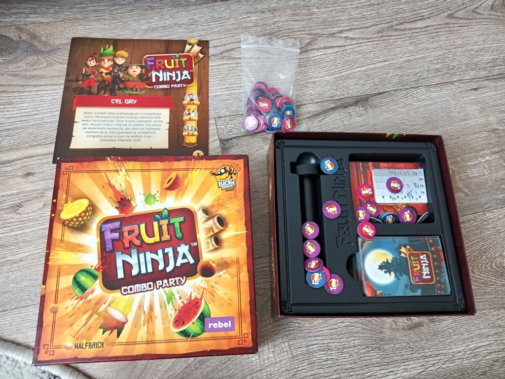 Gra planszowa Fruit Ninja, stan jak na foto