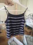 Granatowy top w paski marki Diverse rozmiar XS