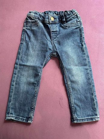 Jeansowe spodnie H&M rozm. 80