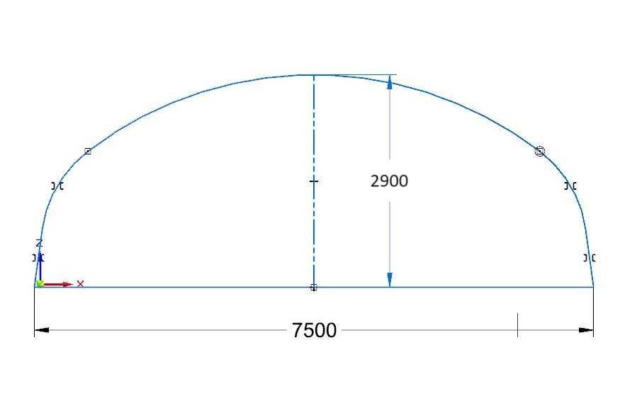 Tunel foliowy EkoTunele 7.5x2.9x30 wysoce odporny na warunki pogodowe