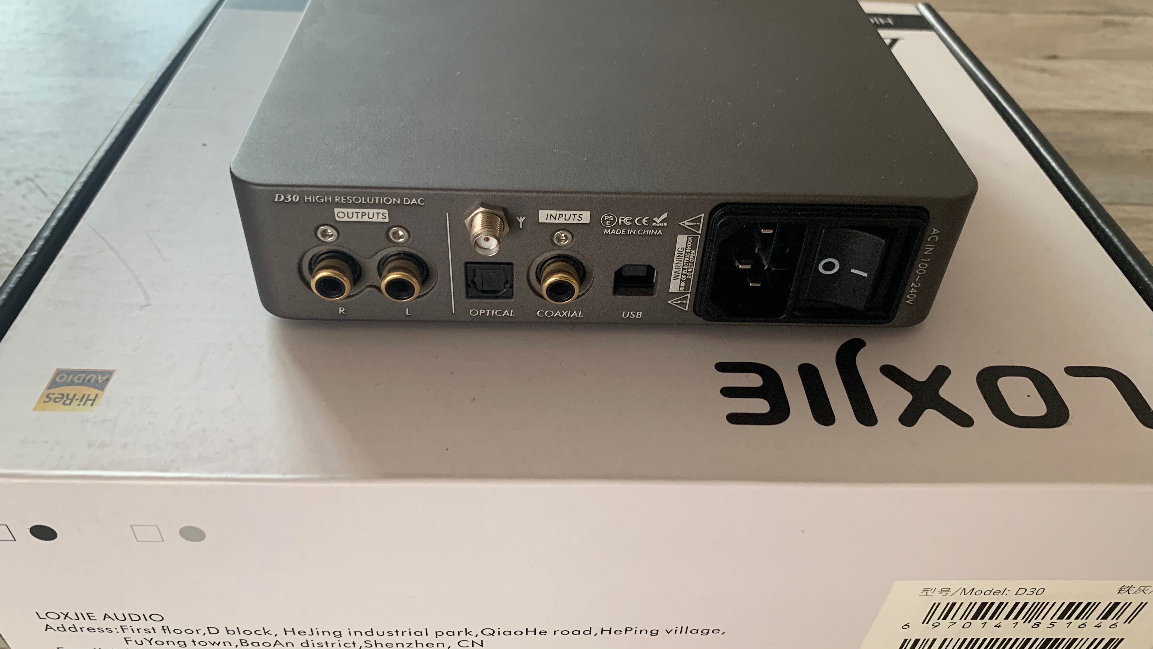 Dac LOXJIE D30 V2 DAC ES9068AS com extra