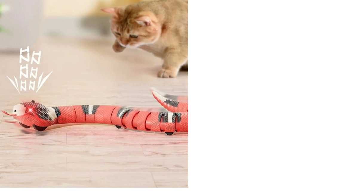 Змея интерактивная перезаряжаемая, игрушка для детей , котов