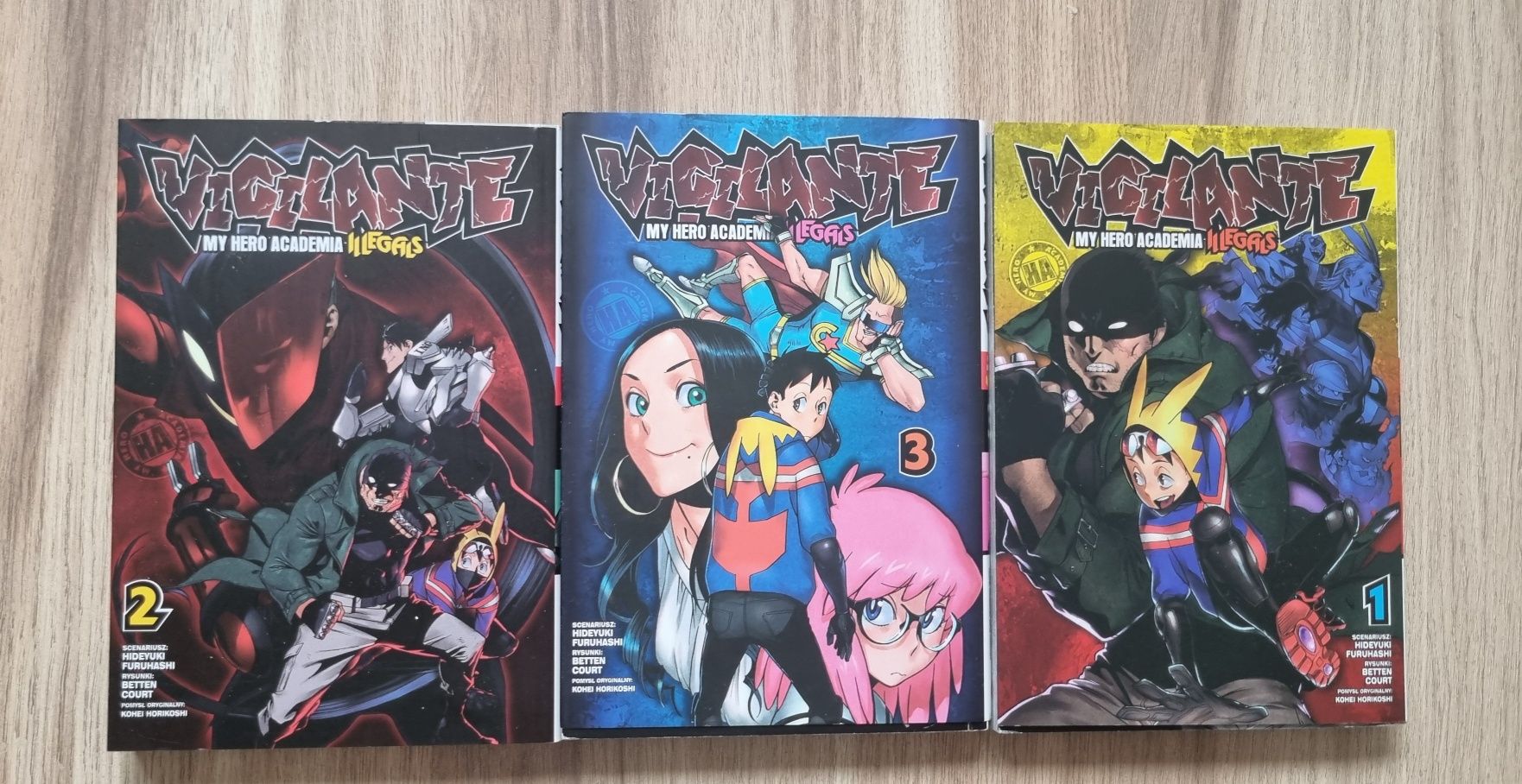 Manga ksiażki vigiliante 3 szt.
