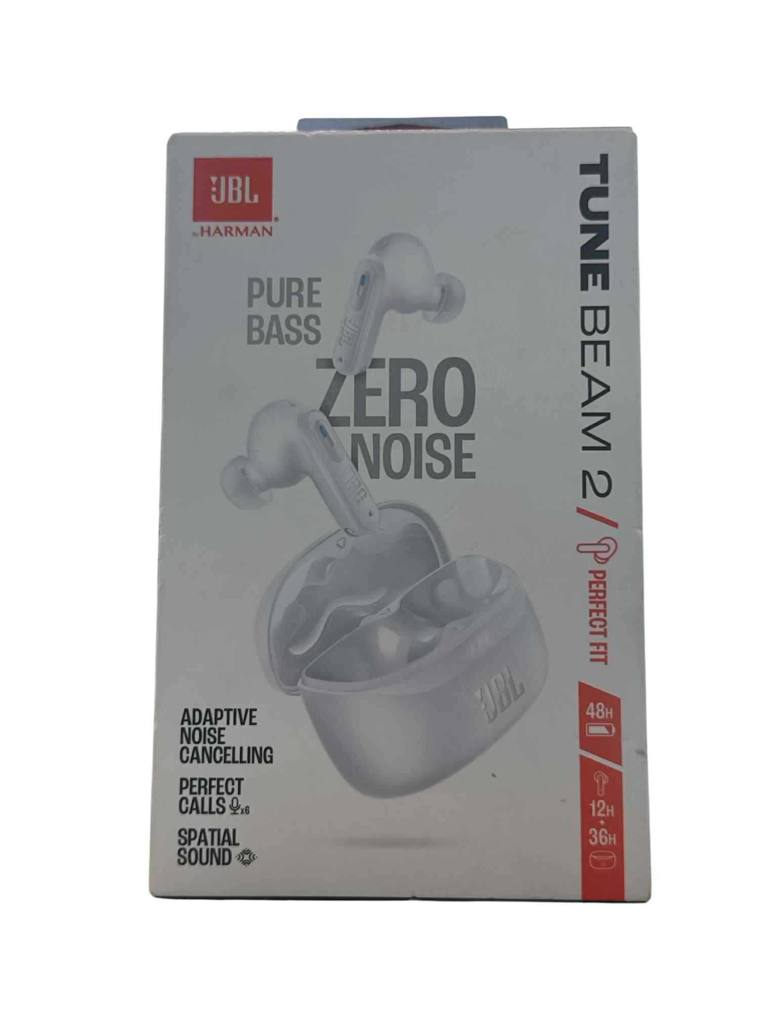 Słuchawki dokanałowe JBL Tune Beam 2 ANC Wodoodporne Biały