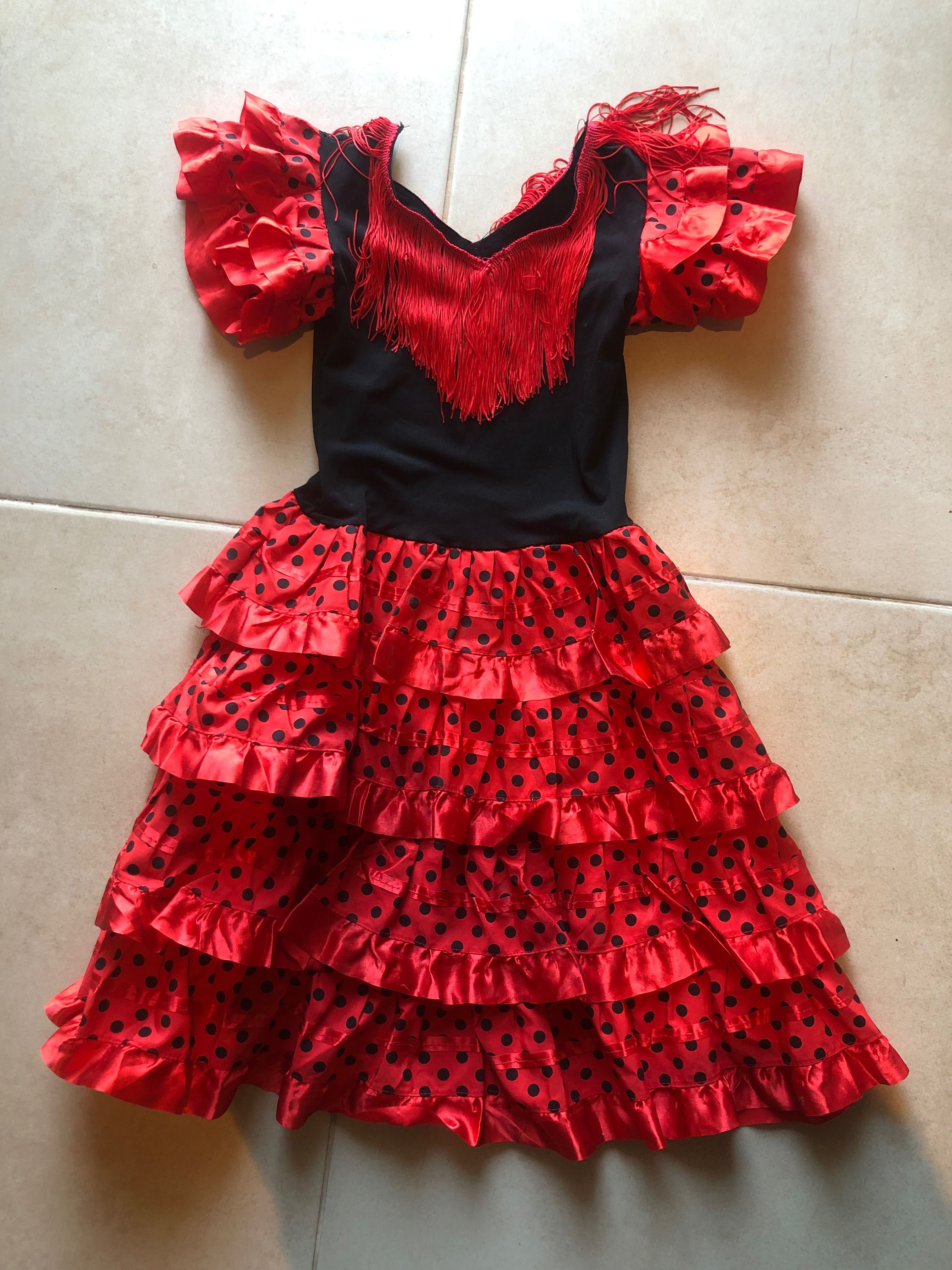 Disfarce vestido flamenca 4 anos