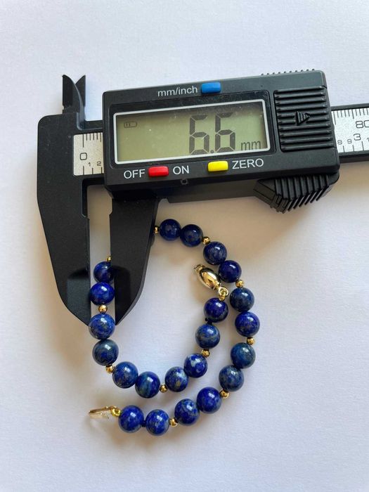 Bracelete-18 quilates (750) ouro - lapislázuli