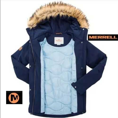 MERRELL-новая женская утеплёная куртка с меховым капюшоном типа Аляска