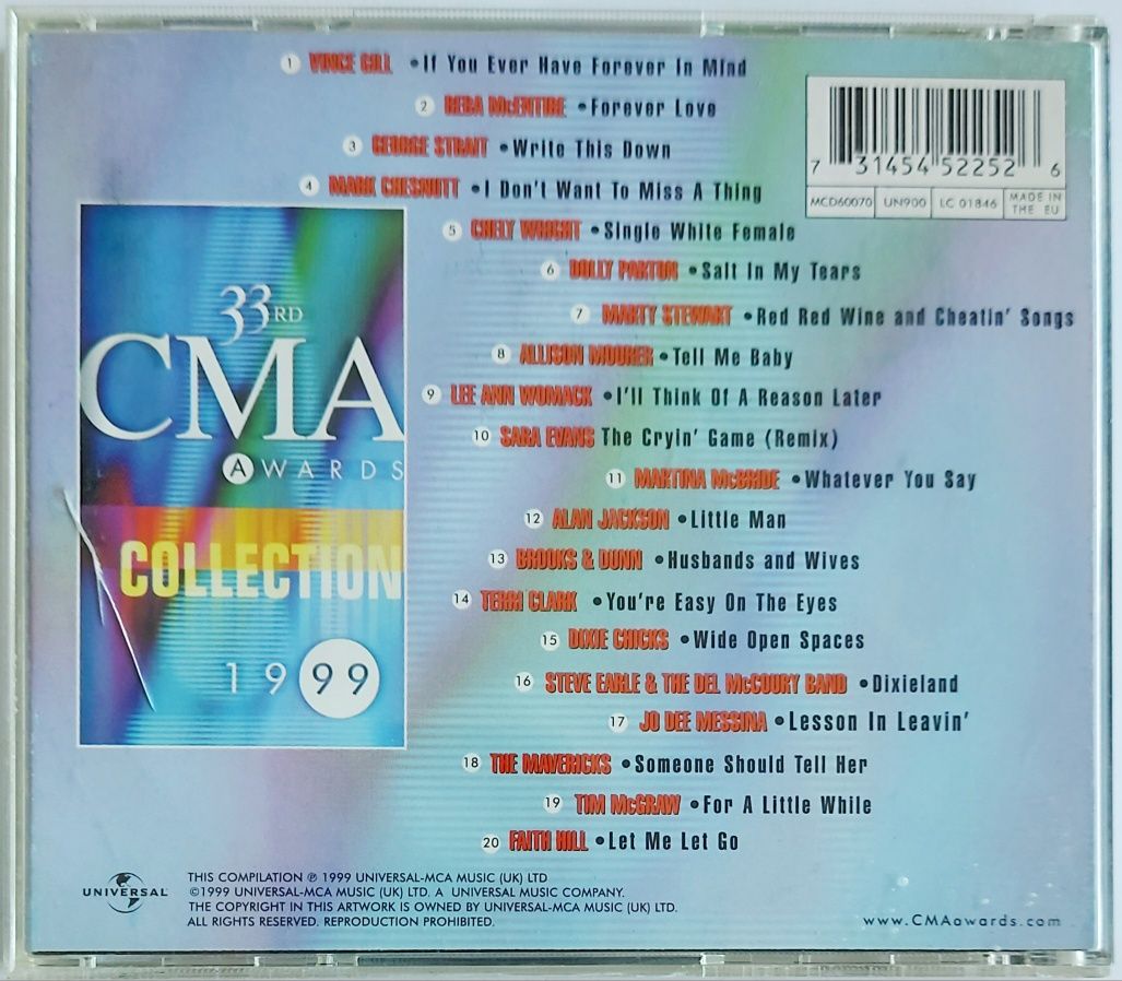 33Rd CMA Wards Collection 1999r