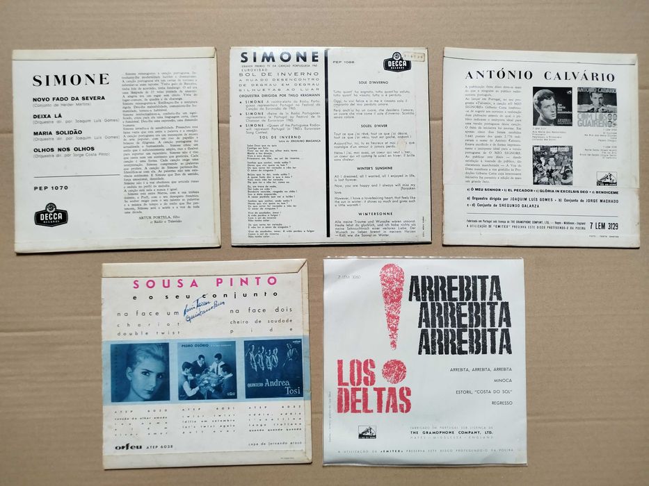 Discos Vinil Musica Portuguesa - Vinis Antigos Singles e EP's