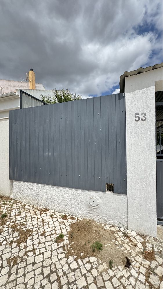Chapas vedação para muro de casas