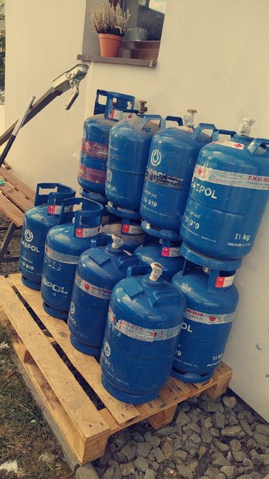 Butla gazowa 11kg,pusta, pełna. Możliwość darmowej dostawy