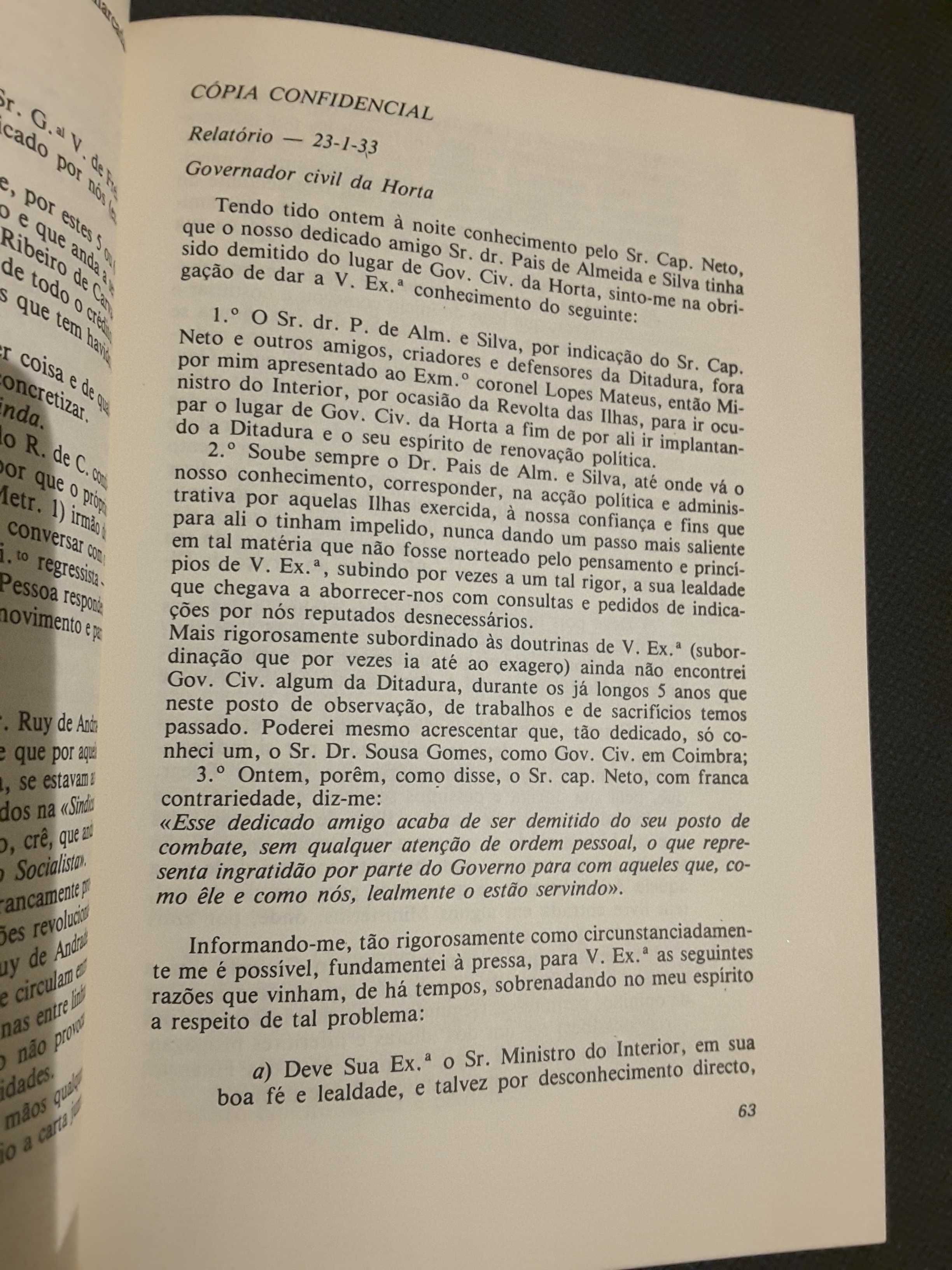 Maurras et Notre Temps / Relatórios para Oliveira Salazar 1931/1939