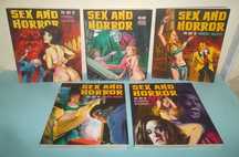 SEX AND HORROR -Coleção completa 5 volumes Arte clássica dos "fumetti"