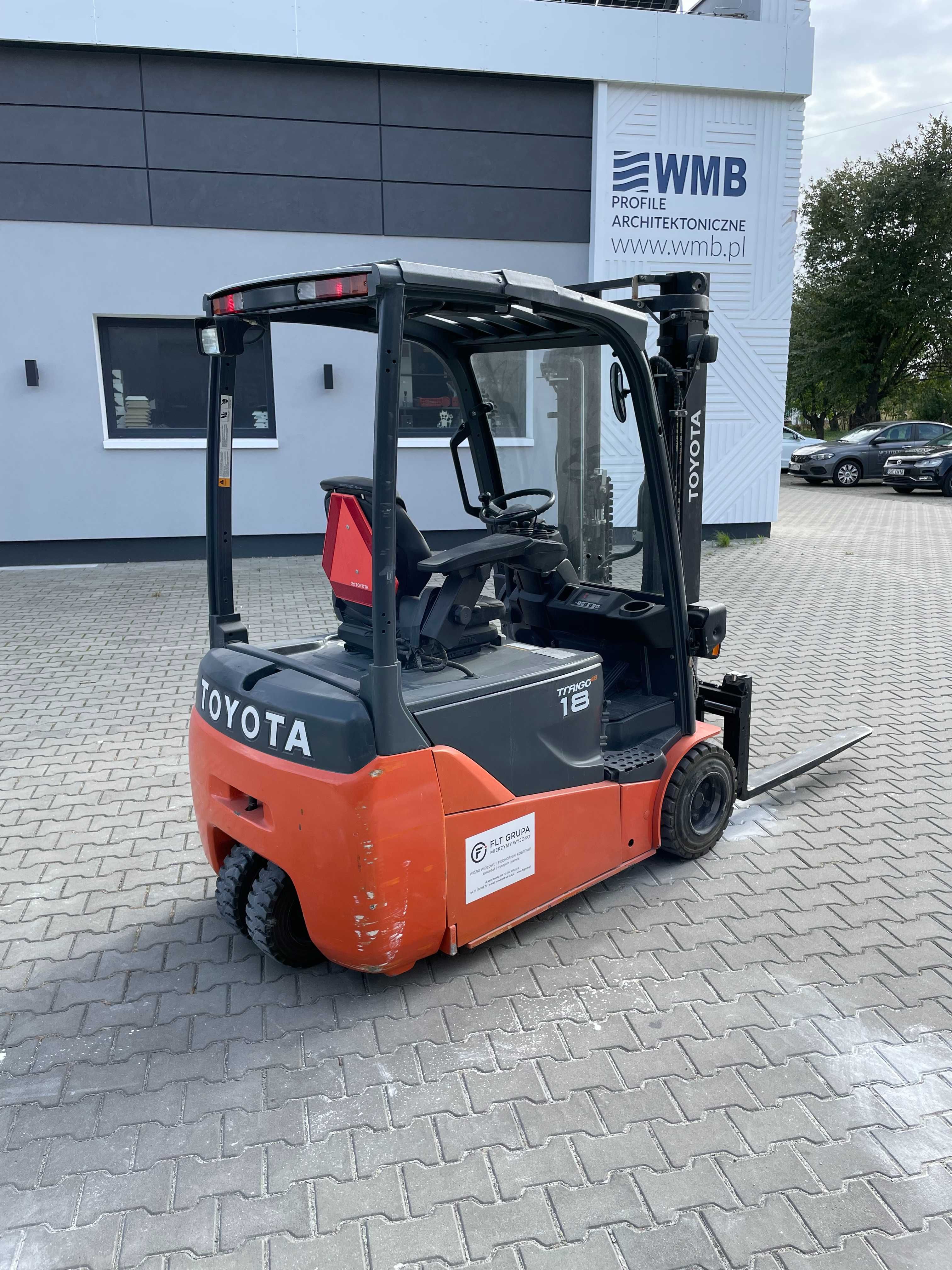 Wózek widłowy elektryczny Toyota 8FBET18 1800kg