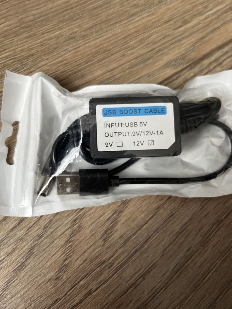 USB адаптер 12V підвищуючий напругу