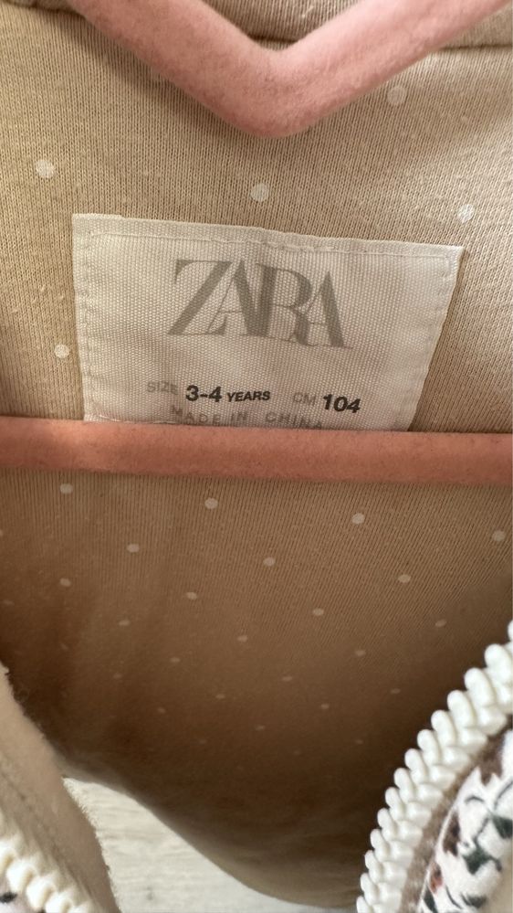 Куртка Zara на дівчинку, Тедді 3/4, 104р много вещей и обквот3до 5 лет