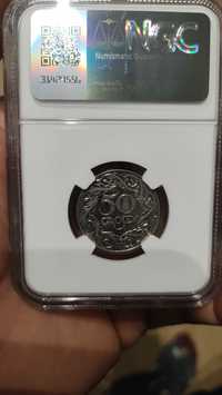 50 Groszy 1938 NGC MS62 Niklowane!!!