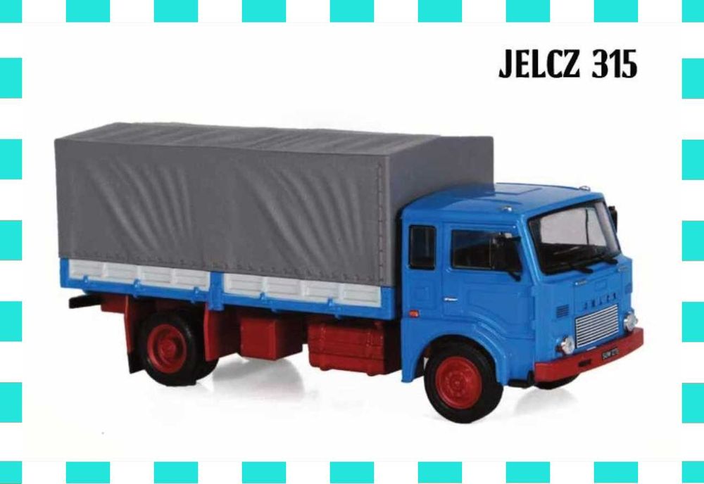 1:43 JELCZ 315M straż pożarna Kultowe cieżarówki PRL nr 34 DeAgostini