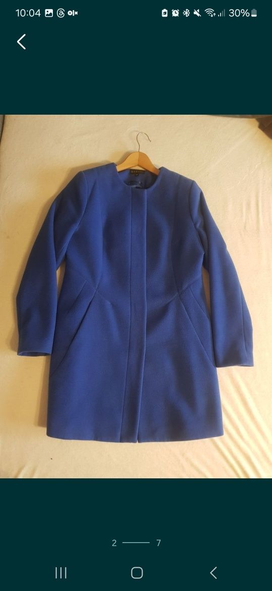 Plaszcz damski zimowy L/XL w kolorze niebieskim