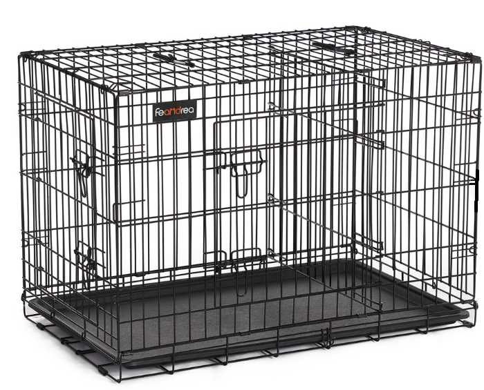 Feandrea Klatka dla psa 92,5 x 57,5 x 64 cm z drzwiami