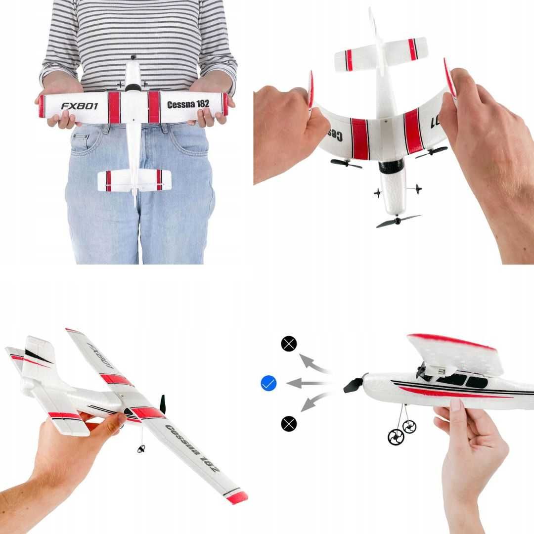 SAMOLOT Na Pilota Zdalnie Sterowany Cessna RC Prezent Szybowiec+GRATIS