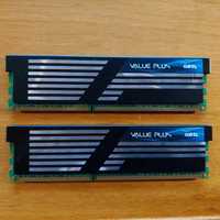 2 * 2Gb memorias DDR3 Geil Value Plus PC3 12800 CL9 (4Gb no total)