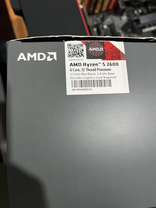 Amd ryzen 5 2600 3.9GHz