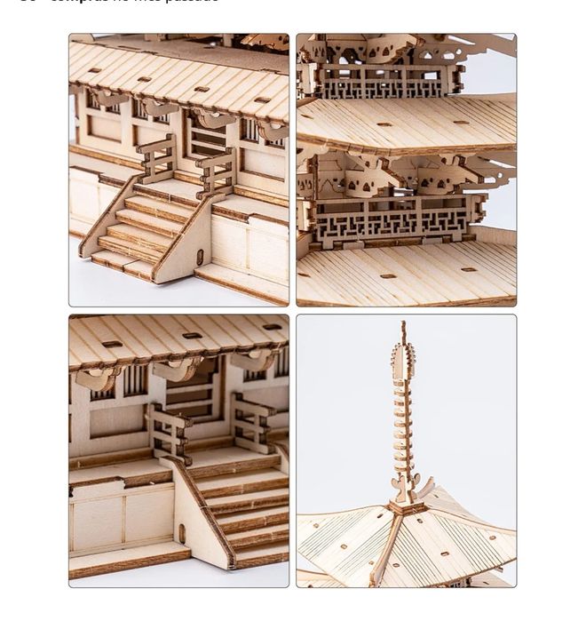 Torre Pagode Puzzle 3D