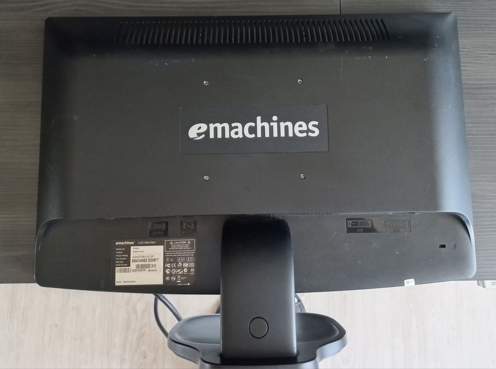 Monitor emachines 202hb1