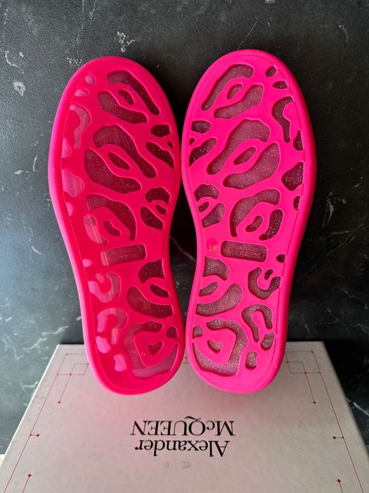 Alexander McQueen Oversized “TPU Transparent Glit” Bright Pink (EU 37)