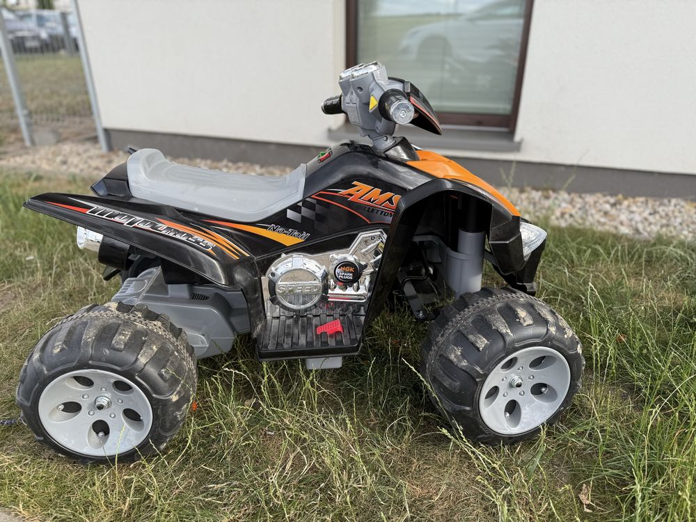 Quad dla Dziecka, dwa akumulatory na zmiane+ kask! Stan bardzo dobry