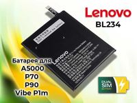 Нова батарея Lenovo BL234 для Lenovo A5000 / P70 / P90 (Vibe P1m)