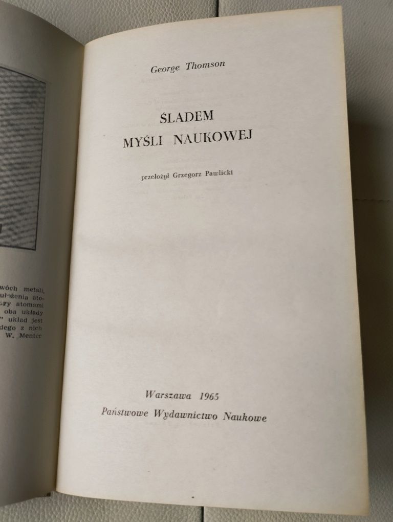 Thomson śladami myśli naukowej