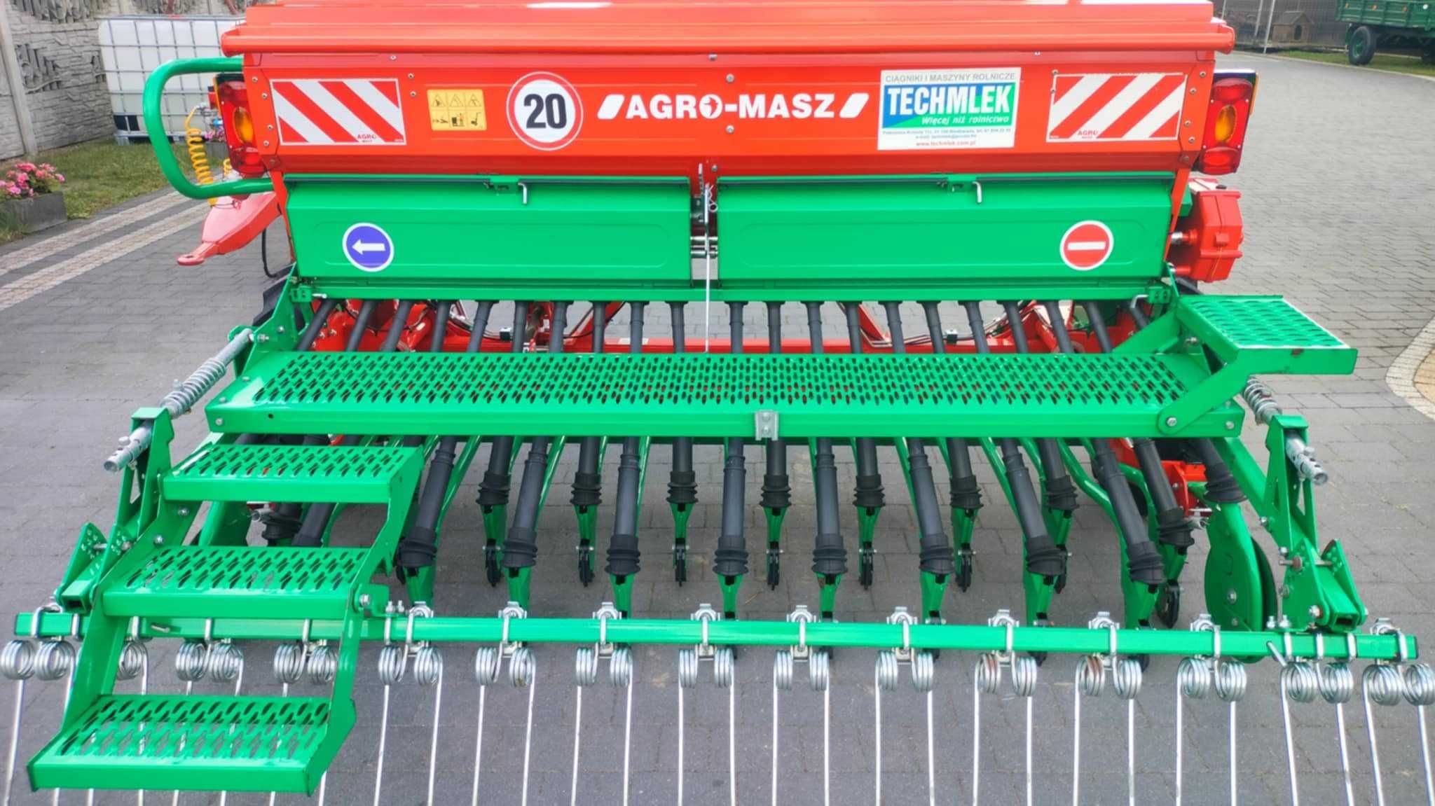 Siewnik zbożowy 2,5 metra AGRO-MASZ z 2019 r stan jak nowy
