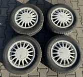 Audi 80 B2 Coupe felgi koła oryginał 14&quot; 853601052A ET45 4x108 ładne opony 195 60 14