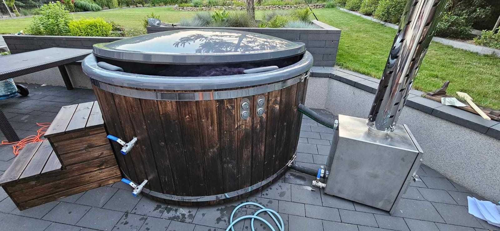 Balia Ogrodowa Jacuzzi SPA Hot Tub Sauna Gorąca Beczka