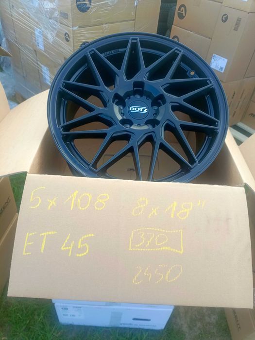 Nowe felgi aluminiowe DOTZ 8jx18 et45 5x108 Ford Volwo Citroen Peugeot