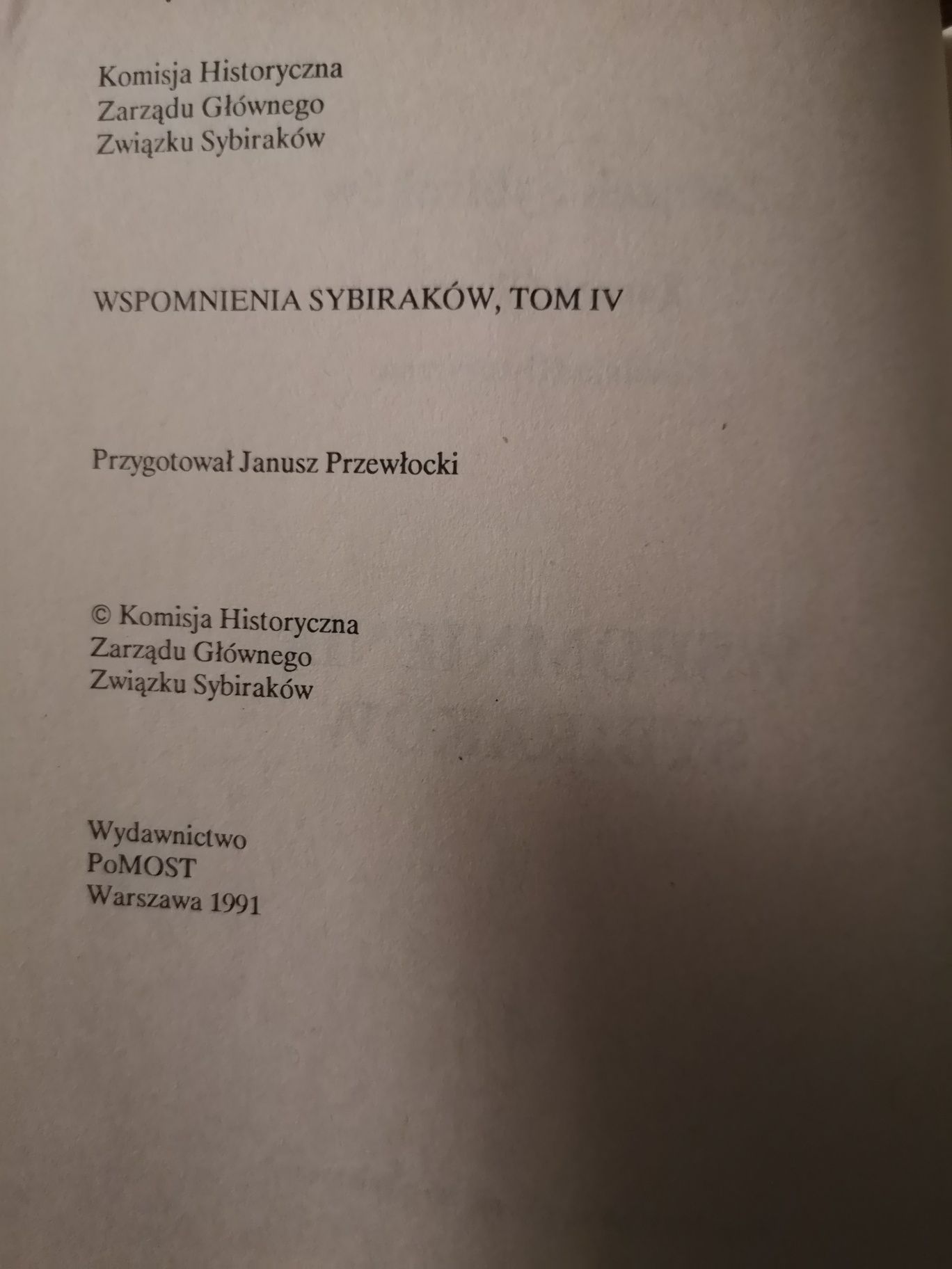 Wspomnienia Sybiraków 4 Janusz Przewłocki