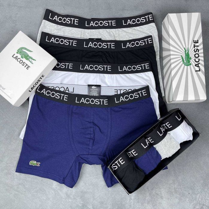 Lacoste чоловічі повномірні боксери. Мужские полномерные трусы