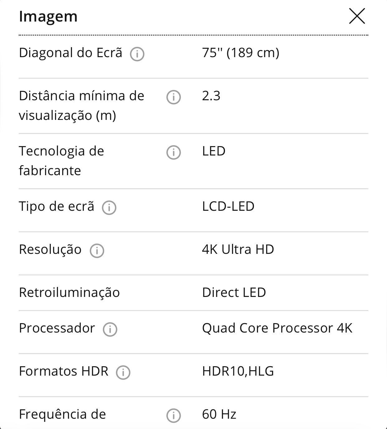 Tv LG com 2metros “75” polegadas