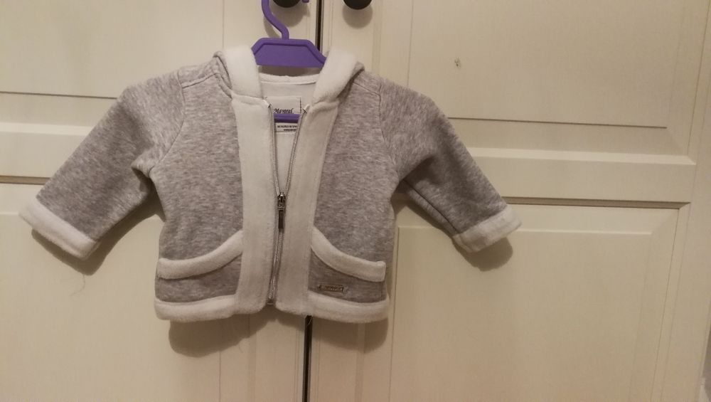 Bluza, bluzka,, dresowy sweterek na suwak Mayoral