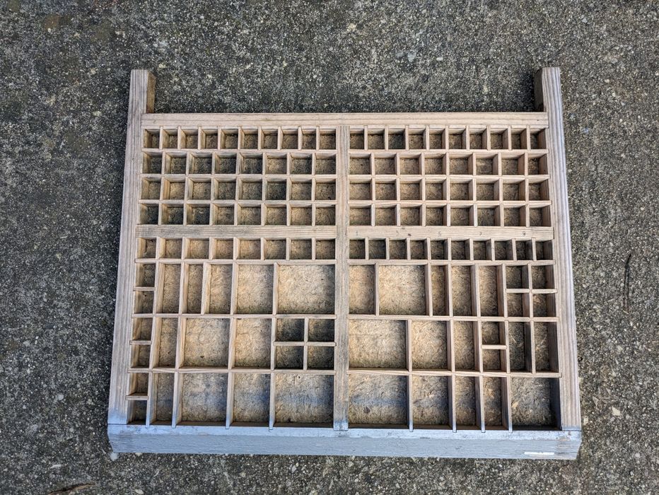 Gavetas de tipografia